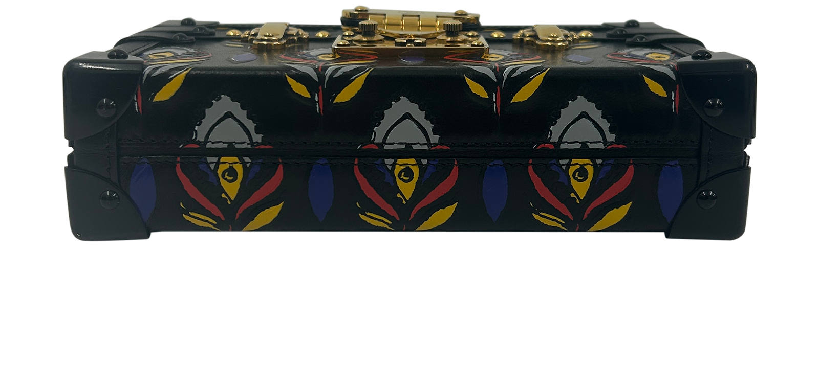 Petitte Malle, 1.900&euro;, Bolso, Amarillo/Gris/Morado/Negro/Rojo, Animal - Piel, Vista superior